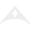 Ekena Millwork Pitch Turner Architectural Grade PVC Gable Pediment, 48"W x 28"H x 1"P (14/12) GPP048X028X100TUR - alternate 2